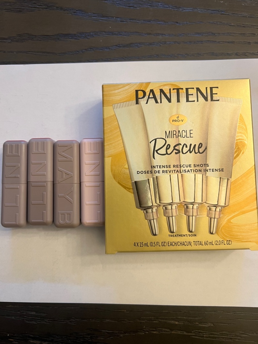 NWT Bundle 4 Maybelline Lipsticks and Pantene Miricle Rescue
